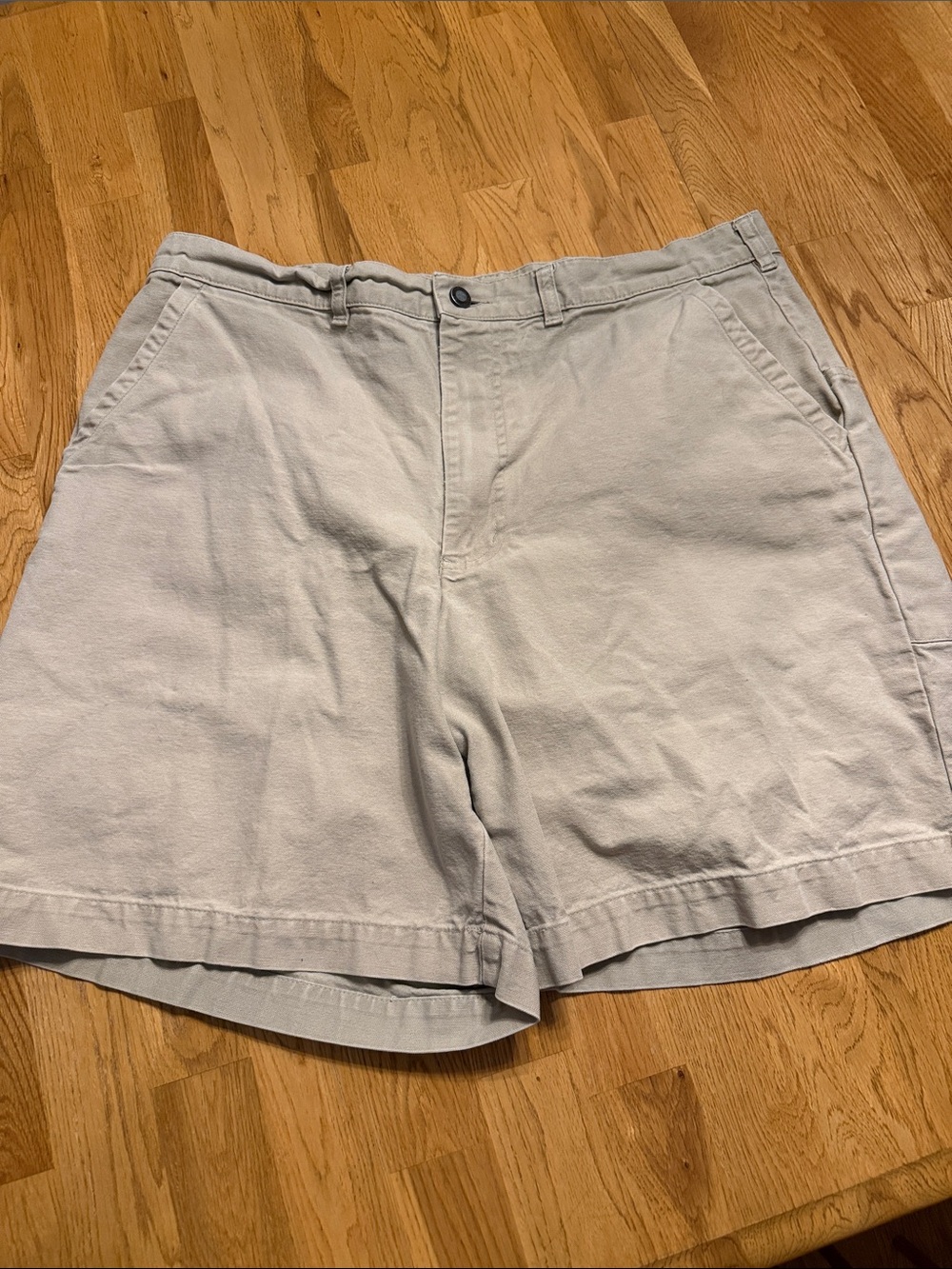 Patagonia Men's Flat-Front Shorts in Light Beige